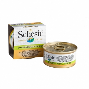 Schesir Dose in Brühe Thunfisch & Sardinen 70g