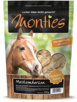 Monties Pferde Maiskeimherzen 500g