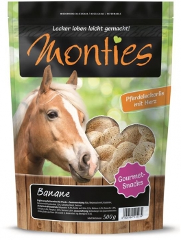 Monties Pferde Banane-Snack 6x500g