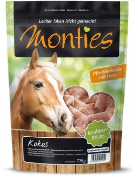 Monties Pferde Kokos Sticks 6x700g