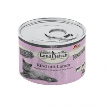 Landfleisch Cat Adult Pastete Rind & Lamm 195 g