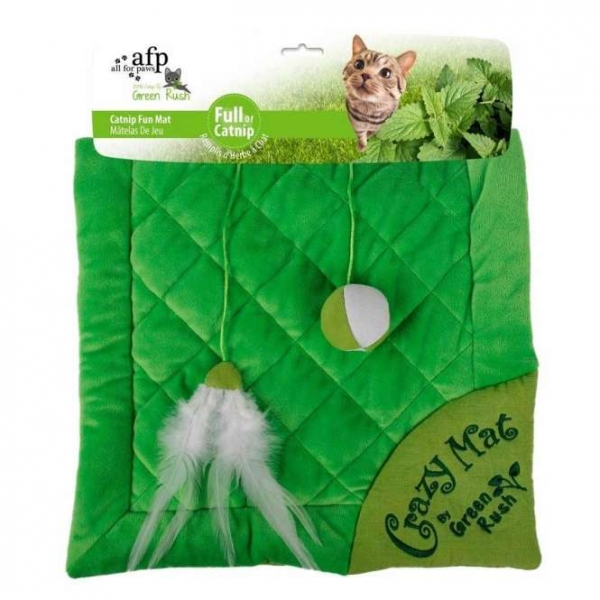 All for Paws Green Rush Crazy Cat Mat