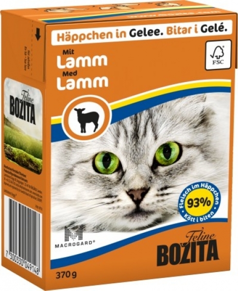 Bozita Feline Häppchen in Gelee mit Lamm 370g