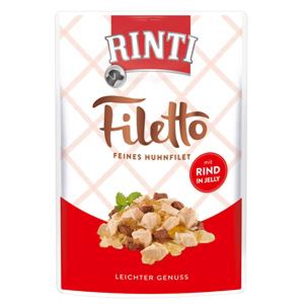 Rinti Filetto Jelly Huhn & Rind 100g