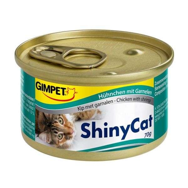 GimCat ShinyCat Hühnchen mit Garnelen 70g