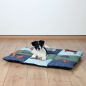 Preview: Trixie Patchwork-Decke - blau/grün, 80 x 55 cm