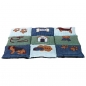 Preview: Trixie Patchwork-Decke - blau/grün, 80 x 55 cm