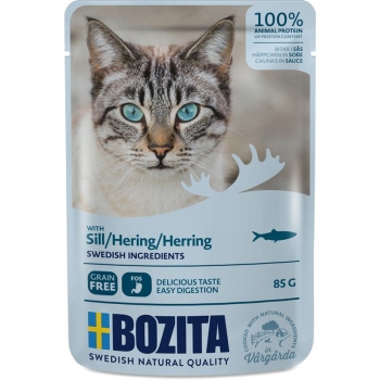 Bozita Feline Häppchen in Soße mit Hering 85g