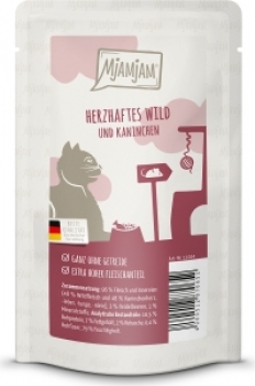 Mjamjam Katze Wild Kaninchen 125g