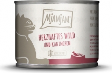 Mjamjam Katze Wild Kaninchen 200g