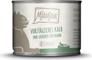 Mjamjam Katze Kalb Truthahn 200g