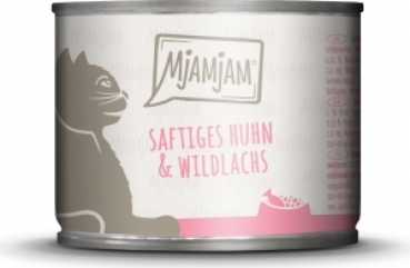 Mjamjam Katze Huhn Wildlachs 200g