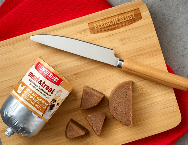 Fleischeslust Meat & Treat Huhn mit körnigem Frischkäse 200g