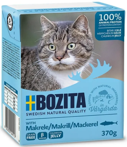 Bozita Feline Häppchen in Gelee mit Makrele 370g