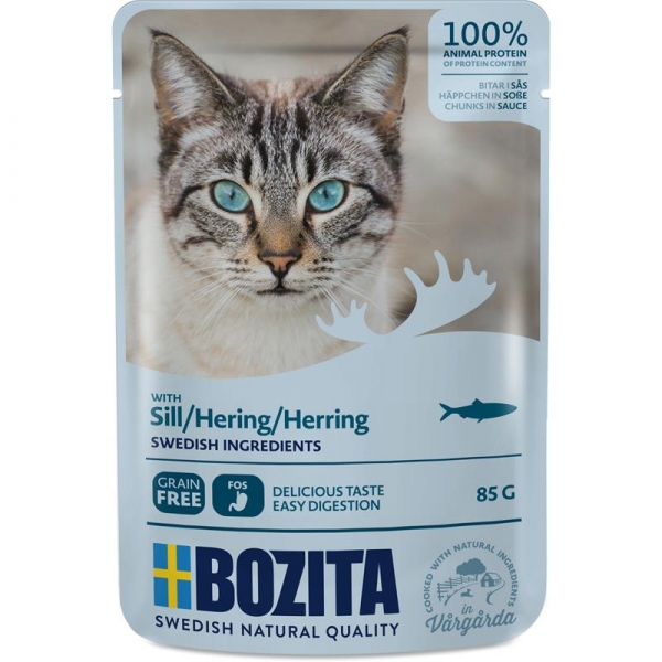 Bozita Feline Häppchen in Soße mit Hering 85g