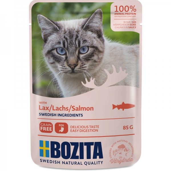 Bozita Feline Häppchen in Soße mit Lachs 85g