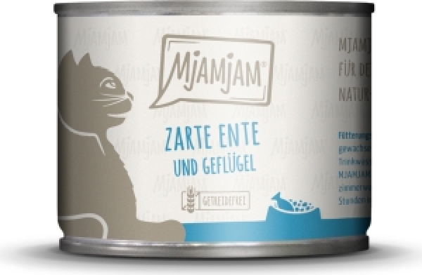 Mjamjam Katze Ente Geflügel 200g