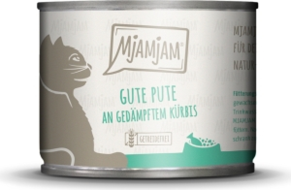 Mjamjam Katze Pute Kürbis 200g