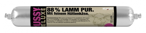 Fleischeslust Lamm pur mit feinem Hüttenkäse - mousse 100g