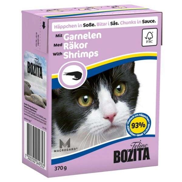 Bozita Feline Häppchen in Soße mit Garnelen 370g